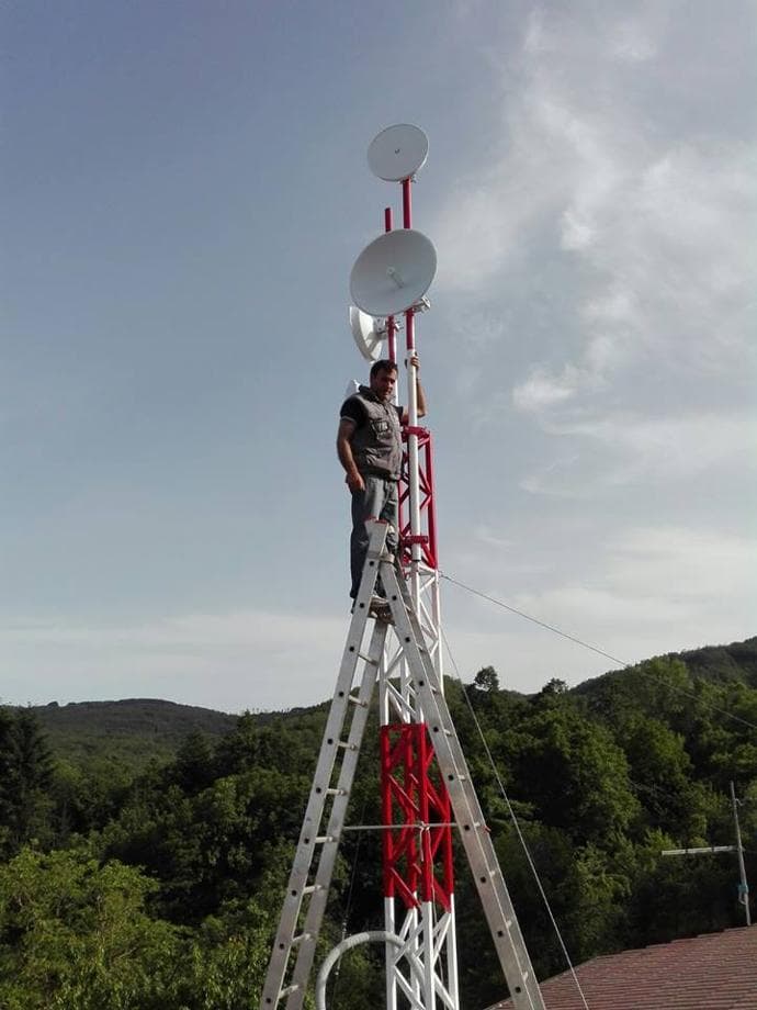 Franco Cerminara installazione antenna